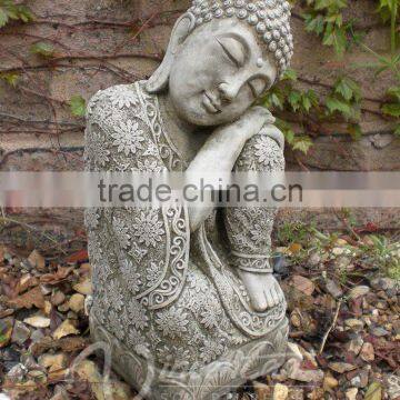China Factory Wholesale Stone Carvings and Sculptures Hand Carved Natural Marble Buddha Statues photo-3