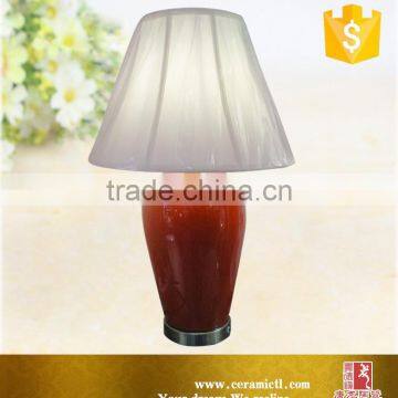 Light Pink Cherry Color Design Ceramic Table Lamp photo-4