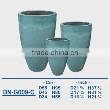 GLAZED CERAMIC OUTDOOR POT BN-G009 photo-3