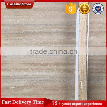 Polished Beige Stone Italian Travertine Marble Tiles and Slabs photo-6