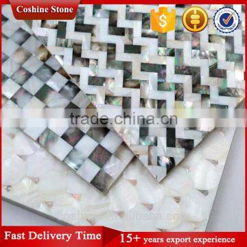 Square Wall Tile Natural Oyster Mother of Pearl Shell Mosaic Tiles photo-2