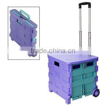 2017 Middle Foldable Shopping Cart with Square Handle