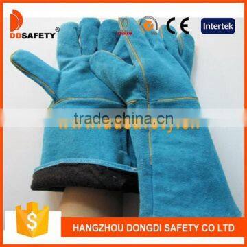 DDSAFETY 2017 Guante De Soldadura Green Cow Split Welding Safety Gloves