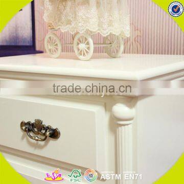 2017 New Design White Wooden Bathroom Storage Cabinets High Quality Solid Wooden Bathroom Storage Cabinets W08H066 photo-4