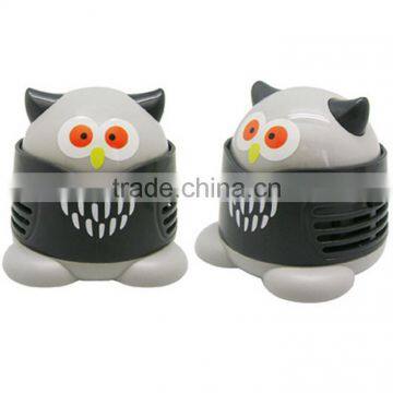 handy battery powered vacuum cleaner Owl mini desk hand vacuum cleaner