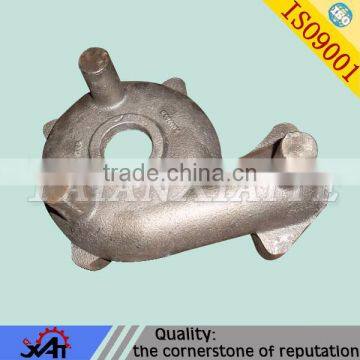 water pump body wear resistant steel resin sand casting for auto spare parts