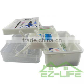 Emergency Medical Outdoor Empty Plastic First Aid Red-cross Clear Family Storage Box/container/kit/box photo-2