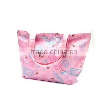 300D Polyester Dye Sublimation Full Color Printing Cute Bear Waterproof Shopping Tote Bag photo-3