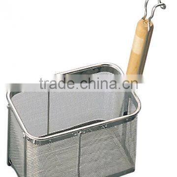Stainless Round Bottom Udon Noodle Strainer With Wooden Handle Japanese Tebo photo-4
