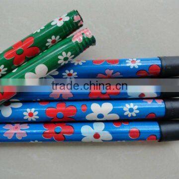 PVC coated long wooden broom sticks