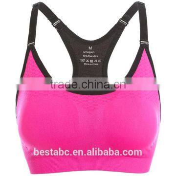 Hot Sexy Woman Spandex Fitness Sports Bra photo-4