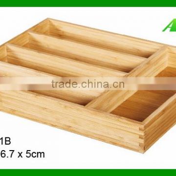 Custom Bamboo Kitchen Utensil Cooking Tool Tableware Storage Box