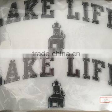 lAKE LIFE chenille heat transfer designs