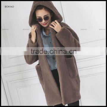 The Latest women Fashion long style short lamb skin fake fur coats