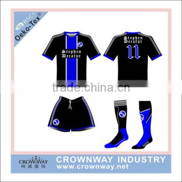 High quality dry fit sublimation soccer uniform