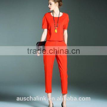 New Model Ladies Red Fashion Office Pants Customized Factory Price photo-2
