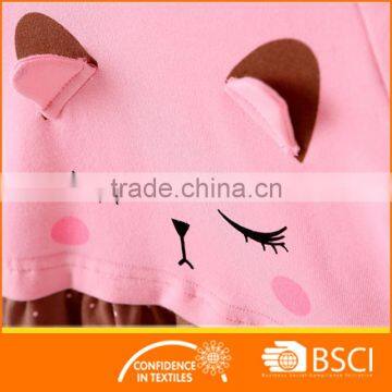 Long Sleeve Rib Shirt With Skirt+ Legging Baby Girl Outfit 2 Pcs Clothing Set photo-3