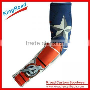 Custom Sublimation Printing Lycra Sleeve Compression Arm Warmers for Men photo-6
