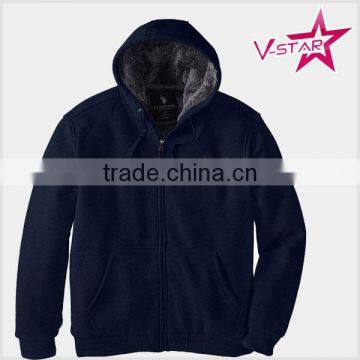 wholesale 100% polyester hooded sweatshirt with high quality