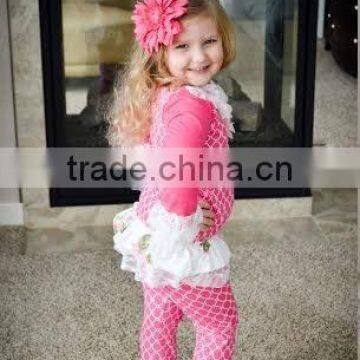Wholesale Cheap Baby Clothes Boutique Baby Ruffle Shorts and Icing Jogging Pants photo-2