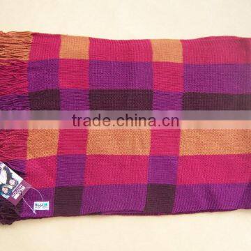 Mens and Madam's Plaid Polar Fleece Scarf photo-6