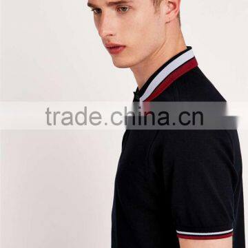 Men's Slim Fit Colorful Collar Fashion Polo Shirt,polo Shirt Different Colors