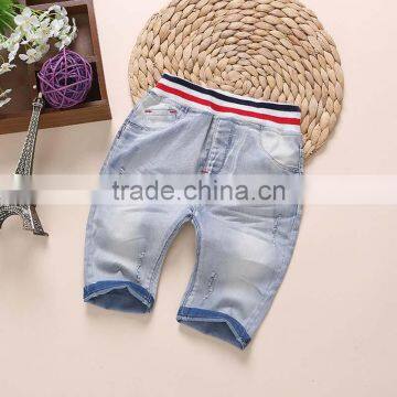 Hot sales newest design fancy kids baby denim jeans pants