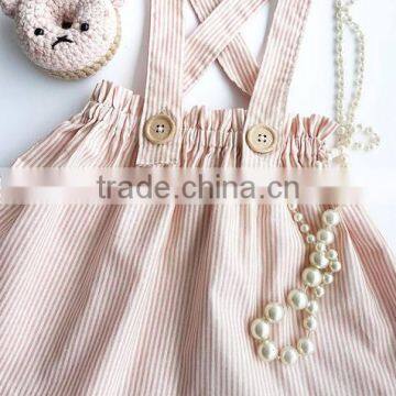 New Designs 0-6 Years Baby Summer Frocks Designs Baby Girl Stripes Cotton Dress photo-3