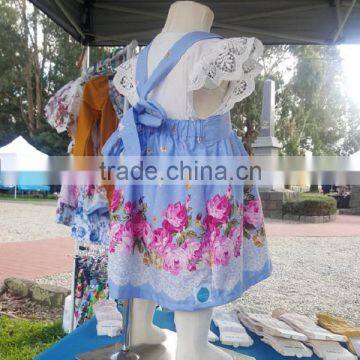 Flower Girl Dresses Straps Sleeveless Kids Frock Designs Girl Dresses Clothings photo-3