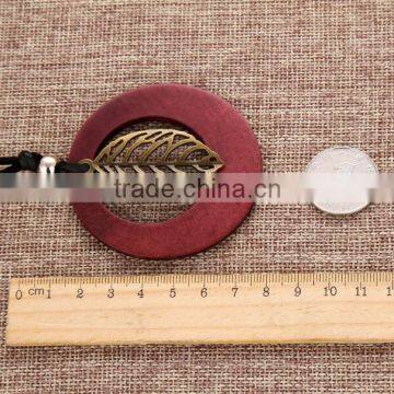 Zm35076a Vintage Girls Accessories Cheap Fashion Wooden Pendant Necklace photo-5