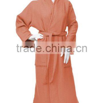 100% Premium Cotton Quick Dry Unisex Waffle Weave Bath Robe