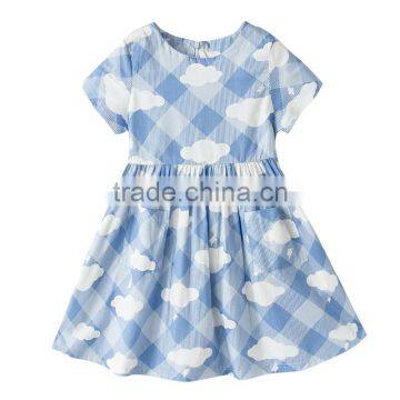 ShiJ Teenage Girl Dress 1~12Y Cotton Print Summer Children Clothing photo-4