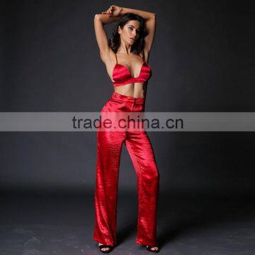 Runwaylover 011 Ladies Sexy Crop Tops And Casual Pants photo-2