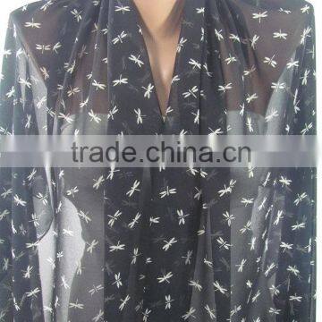 Dragonfly Scarf Black Scarf Shawl Infinity Scarf Animal Scarf Winter Women Fashion Accessories Valentine Gift For Her Girlfriend photo-4