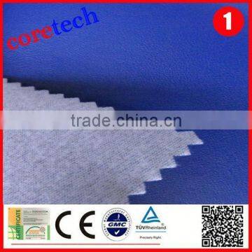 Hot Sale Durable Polyester Faux Leather Fabric Factory photo-4