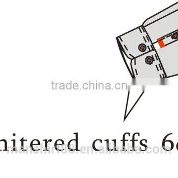 Custom Slim Fit Contrast Color Ribbon Detailed Casual Dress Shirt photo-3