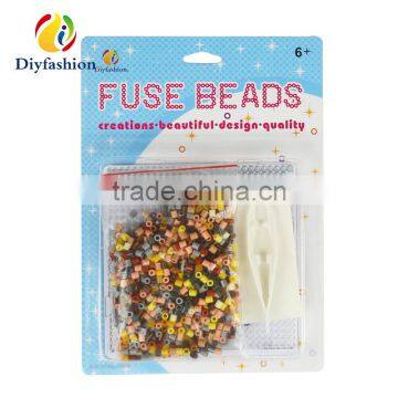 Diyfashion 5mm Hama Perler Fuse Beads Sundae Set With Puzzle Iron Paper and Twezzer Hama Beads Toys for Kids 18031 photo-2