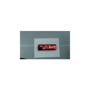 P1.8 red color led badge/nametag