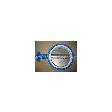 API 609 / ISO 5752 / BS5155 Standard One Shaft Without Pin Type Wafer Butterfly Valve