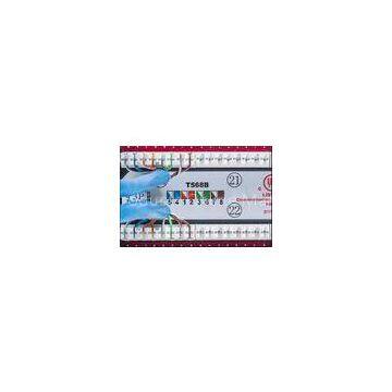 Black 24 Slots UTP Rj45 Cat5e Patch Panel Accept 22-26 AWG Solid Wire.