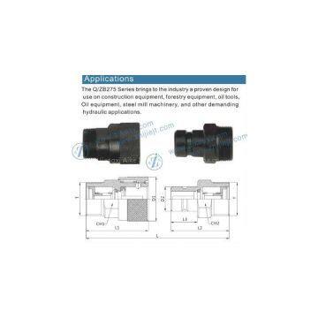 Q/ZB275 Carbon Steel Hydraulic Quick Release Coupler photo-2