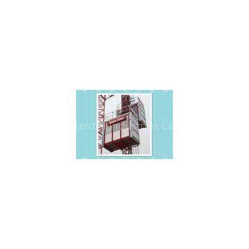 Double Cage Building Material Hoist Safety With Frequency Convension Control