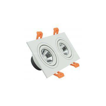 New High Lumen, High CRI COB Integrated Grille Light 2*6W
