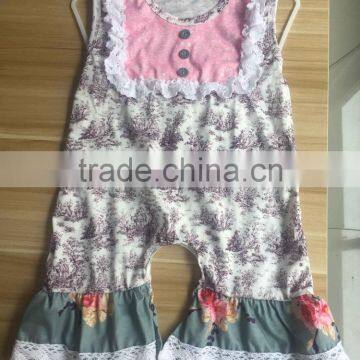 Conice Style Fish Design 2017 Wholesale Boutique Baby Romper for Infant Children photo-2