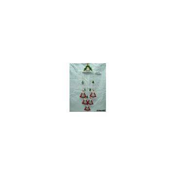 ceramic Santa claus  windbell, Christmas, Santa clauses with trees, home decoration