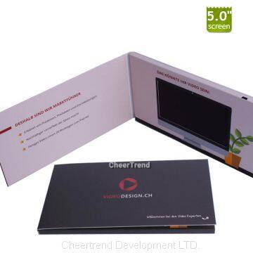 2017 Latest 4.3″ Video in Paper, Lcd Video Display Card, Lcd Video Display Brochure Book photo-2
