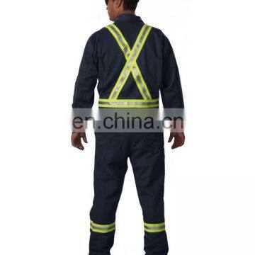 Custom Used Men Fire Retardant Aramid Oil Field Coverall With Reflective Tape photo-5