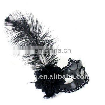 Ostrich Hair Venice Carnival Mask For Kids/Adults TZ-B18