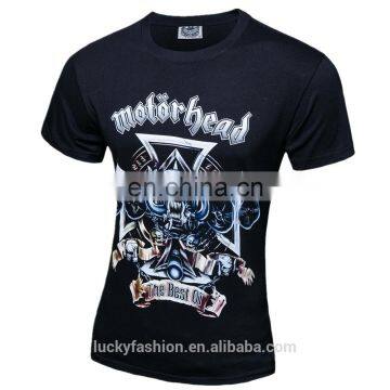 OEM Service Custom Design Polyester Cotton Men 3D Printing T Shirt