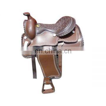 Western Saddle oiled tanned leather.